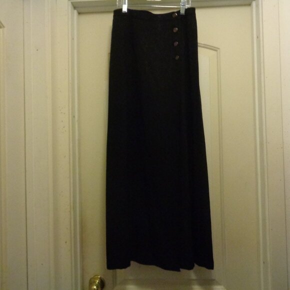 EDWARDIAN VICTORIAN STYLED GIRL BLACK TENCELL MAXI SKIRT BY COLDWATER CREEK 8 - Picture 3 of 8